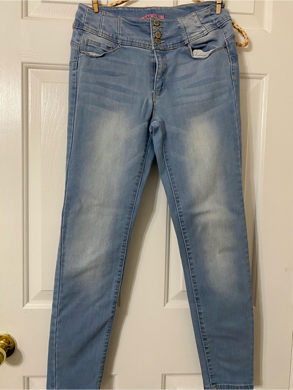 Wax Jean Light Blue High-Rise Skinny Jeans